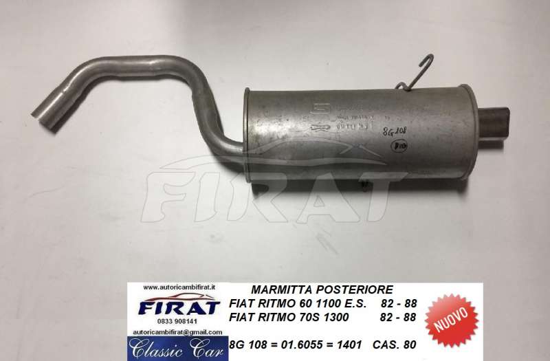 MARMITTA FIAT RITMO 1100/1300 82 - 88 POST. (108)